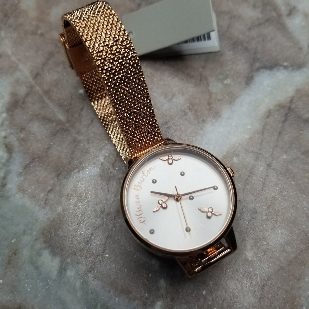 Olivia Burton Women's Pearly Queen Rose Gold Watch